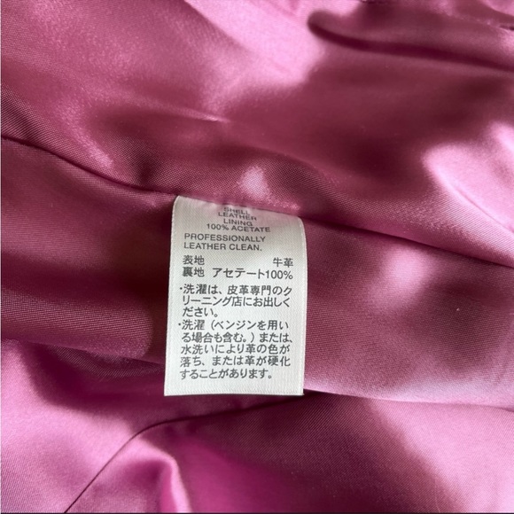 Classique Entier Pink 100% Suede Jacket/Shirt Size Small - Picture 6 of 9